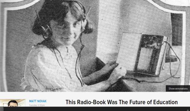READ ARTICLE: This Radio-Book Was The Future of Education (SOURCE: paleofuture.gizmodo.com)